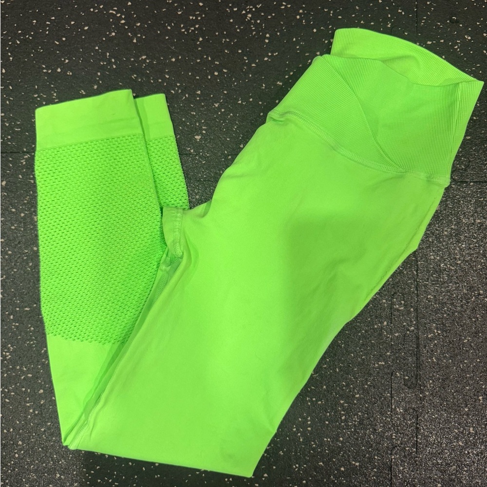SHEFIT Neon Green Workout Leggings